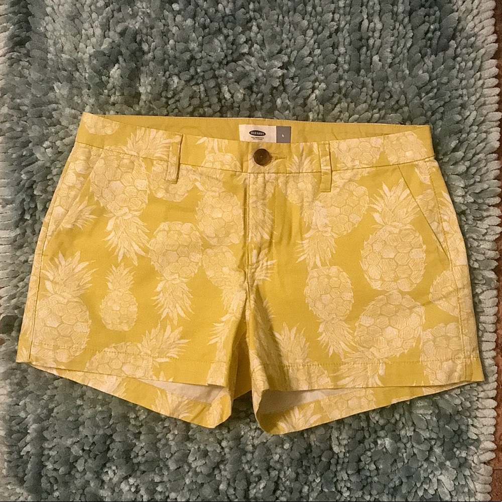 Old Navy Lime Green w/ Pineapple detailing